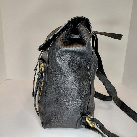 Cole Haan Jade Backpack Black Pebbled Leather - Picture 11 of 14